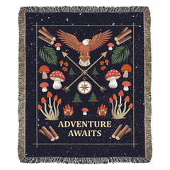 Adventure Awaits - Woven Blanket